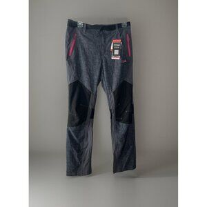 Makino Pants Women's XL Gray Black Pink Hiking Stretch Waist Zip Fly Pockets New